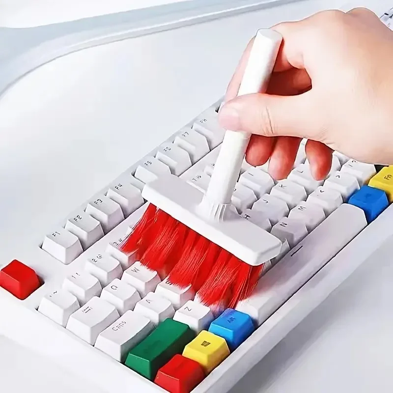 5-in-1 Cleaning Pen Dust Removal Brush, Detachable Dual Headed Keyboard Brush, Multifunctional Earphone Dust Removal Brush