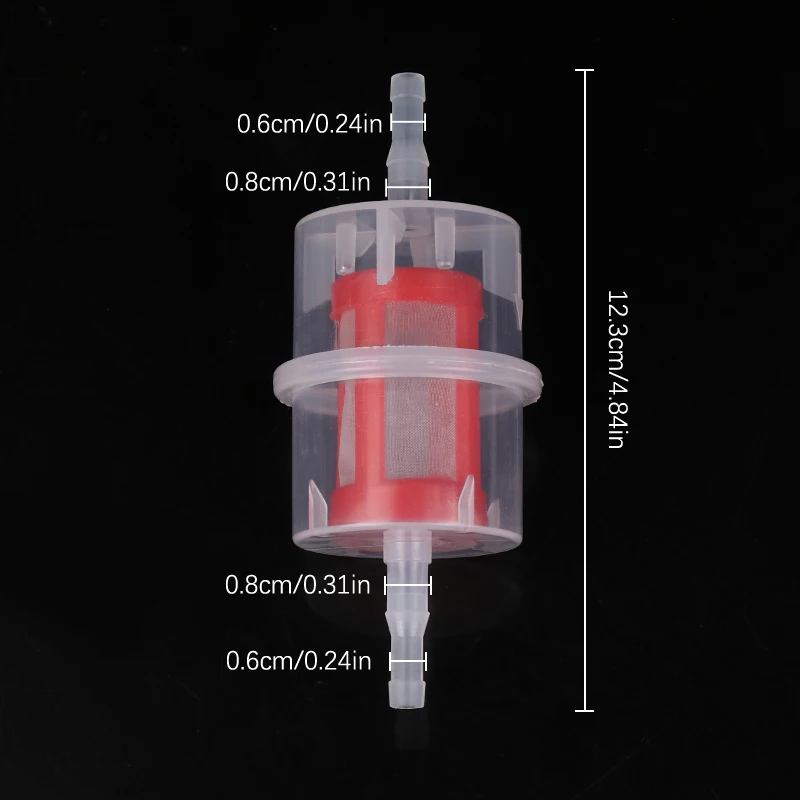 대형 인라인 연료 필터 파이프 호스, 범용 자동차 부품, 자동차 디젤, 6mm, 8mm, 1 PC
