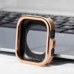 Rugged Hard Metal Shockproof Anti - Scratch Protective Watch Case Bumper Cover for Huawei Fit 4 Pro (Gold)