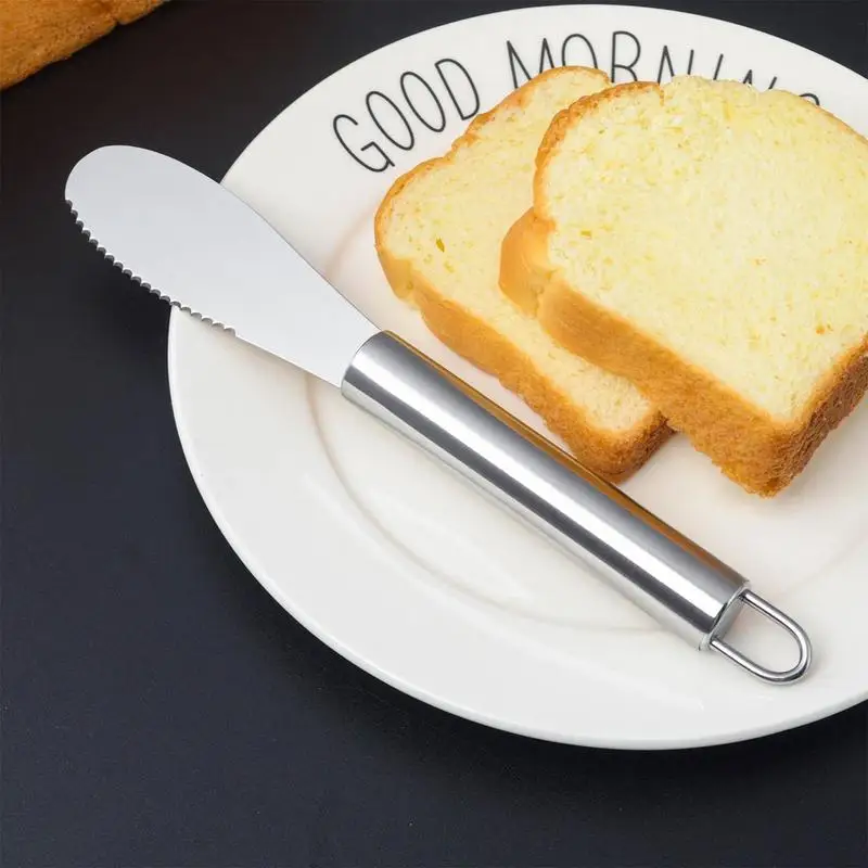 Stainless Steel Butter Spreader Cold Butter Knives Stainless Steel Spreader Charcuterie Utensils For Kitchen Gadget For Cheese