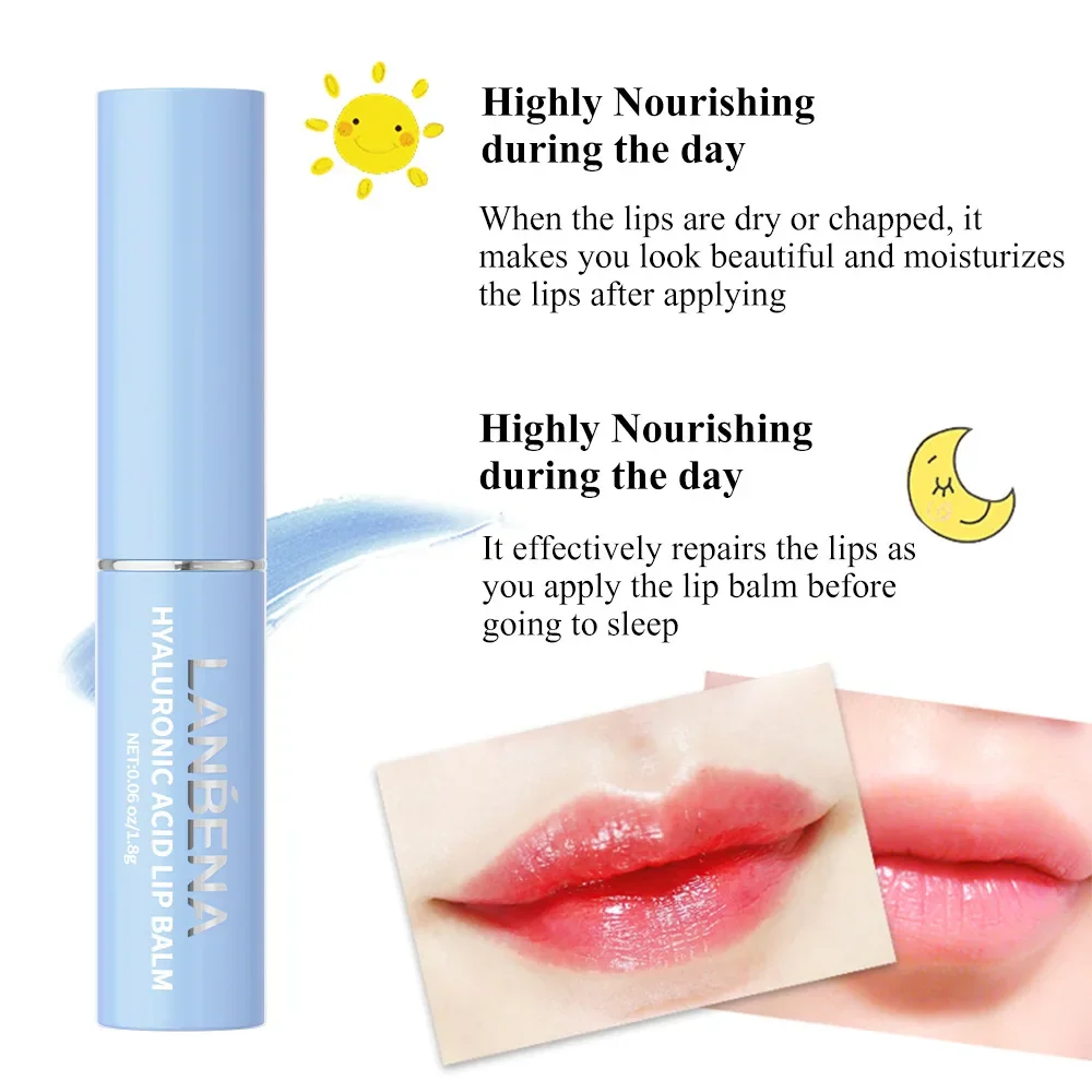 LANBENA Chameleon Lip Balm Hyaluronic Acid Rose Moisturizing  Nourishing Smoothing Relieves Dryness Repairs Damaged Lip Care 2