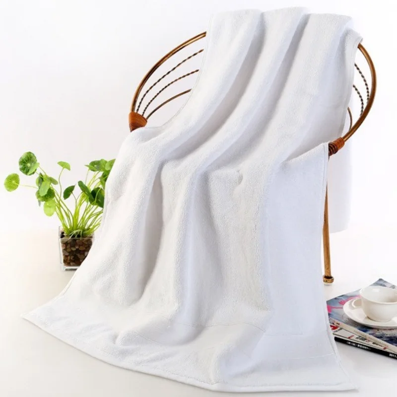 2pcs Egyptian Cotton Beach Towel Terry Bath Towels Bathroom 70*140cm Thick Luxury Solid for SPA Bathroom Bath Towels for Adults 3
