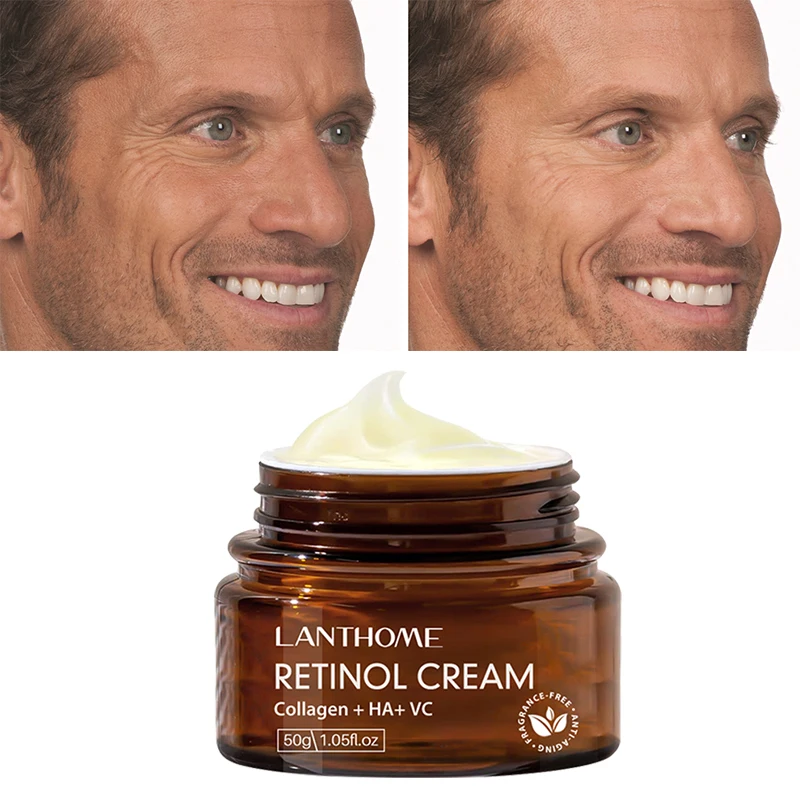 

Anti Aging Anti Wrinkle Face Retinol Cream Moisturizing Whitening Facial Skin Care Firming Brighten Day Night Cream for Men