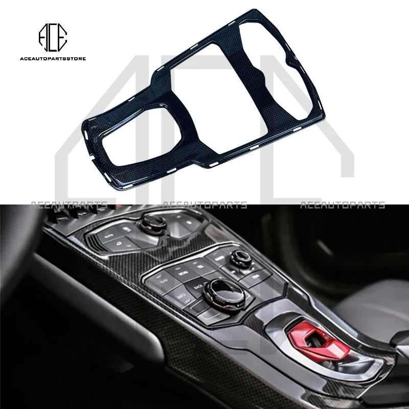 

For Lamborghini Huracan Lp580 Lp610 Lp600 Dry Carbon Fiber Center Console TrimControl Panel Cover Interior