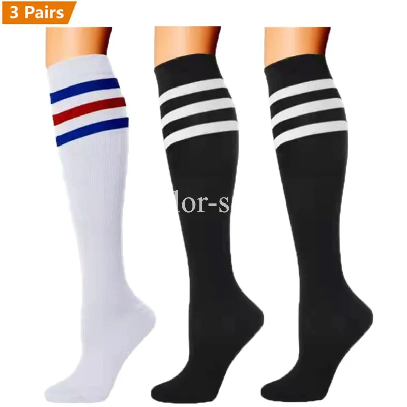 Compression Socks Running Men Women Stockings Sports Anti-Fatigue Compression Socks Sports Bulk 3 Pairs Lot Pack