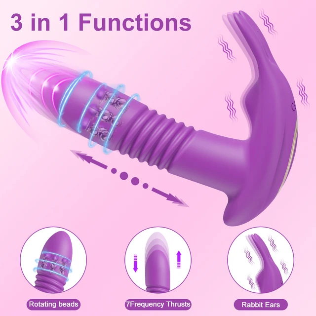 Bluetooth Thrusting Vibrator With Remote Control - Image 3