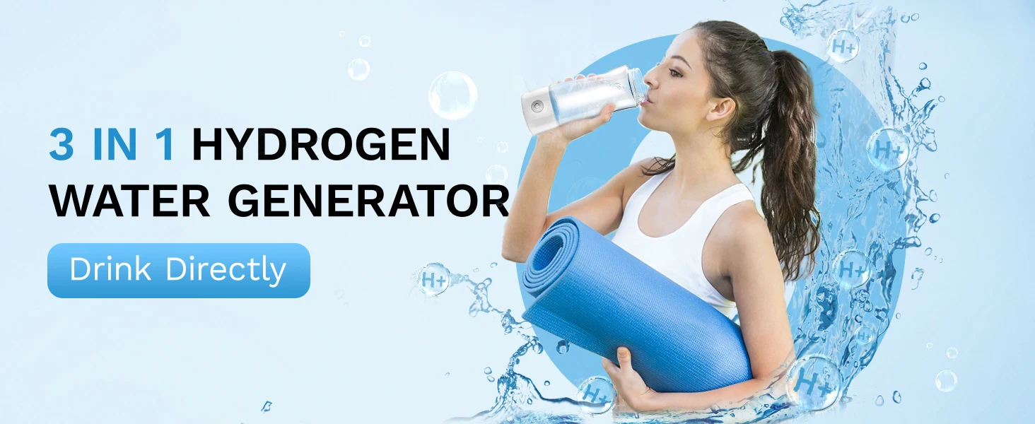 Description Picture 5 of itemUsb Hydrogen Water Bottle Generators 400ml Glass Molecula Hydrogen Water Generator Portable Hydrogen-Rich Water Cup for Travel