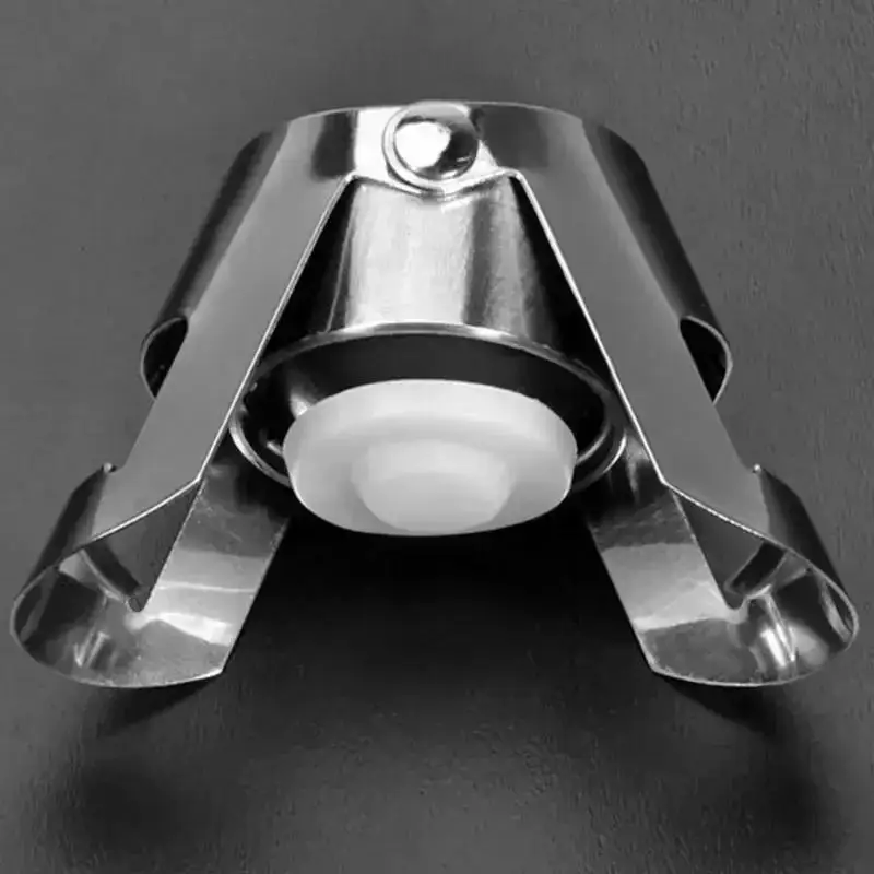 Stainless Steel Sealed Fresh-keeping Red Wine Stopper Metal Champagne Stopper Creative Bar Vacuum Sealed Wine Bottle Protector
