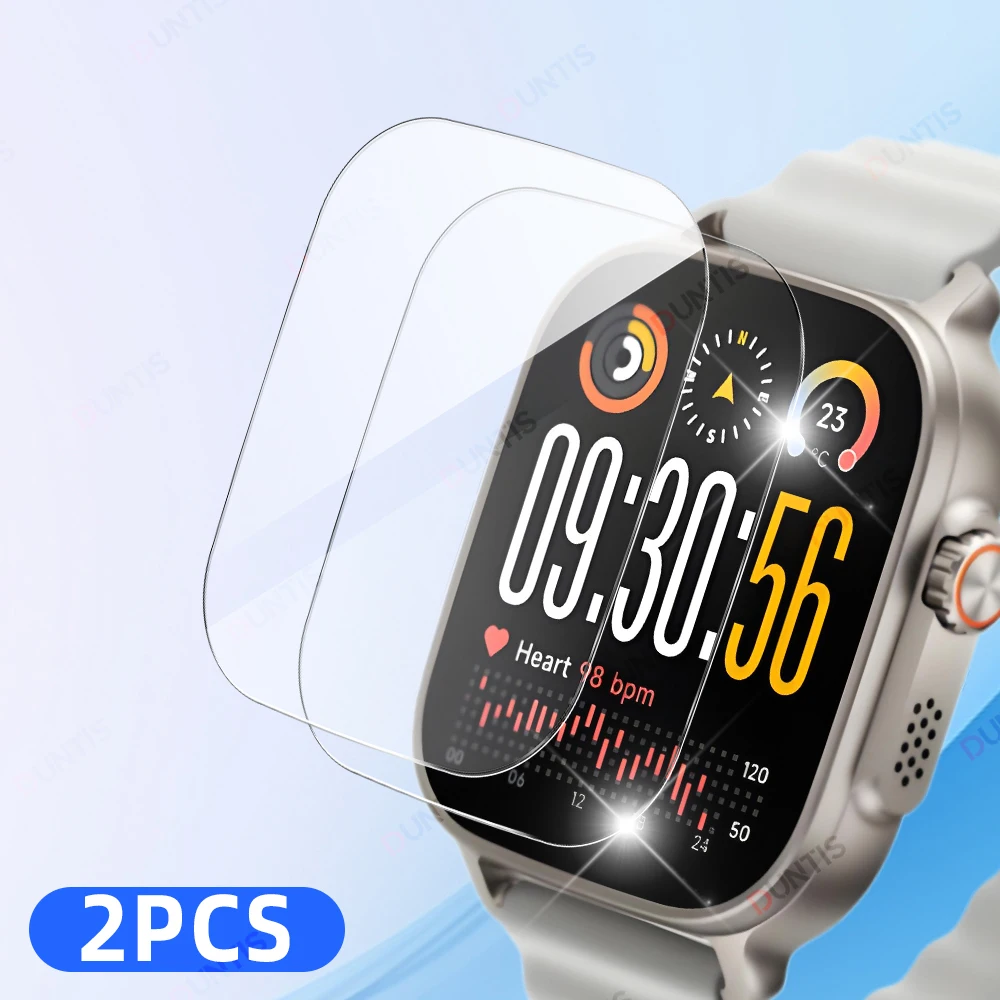 Premium Tempered Glass Screen Protector - Scratch-Resistant HD Protective Glass for Smartwatch Accessories