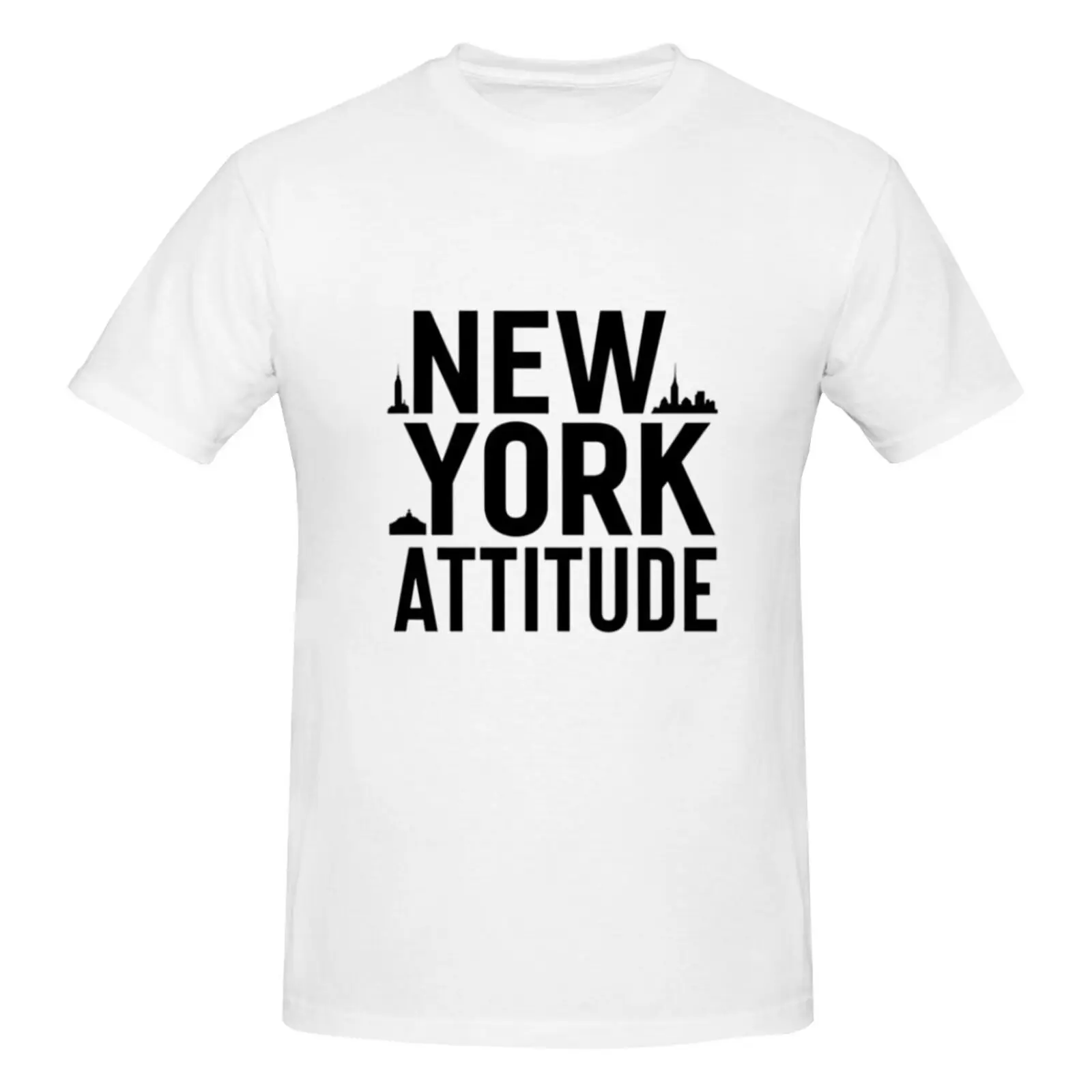 

New York Attitude Printed Men's Casual Cotton Short Sleeve T-Shirt