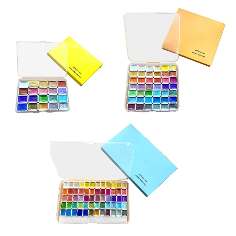 

20/42/60 Colors Watercolor Paints Set for Kid Beginner Painting on Paper