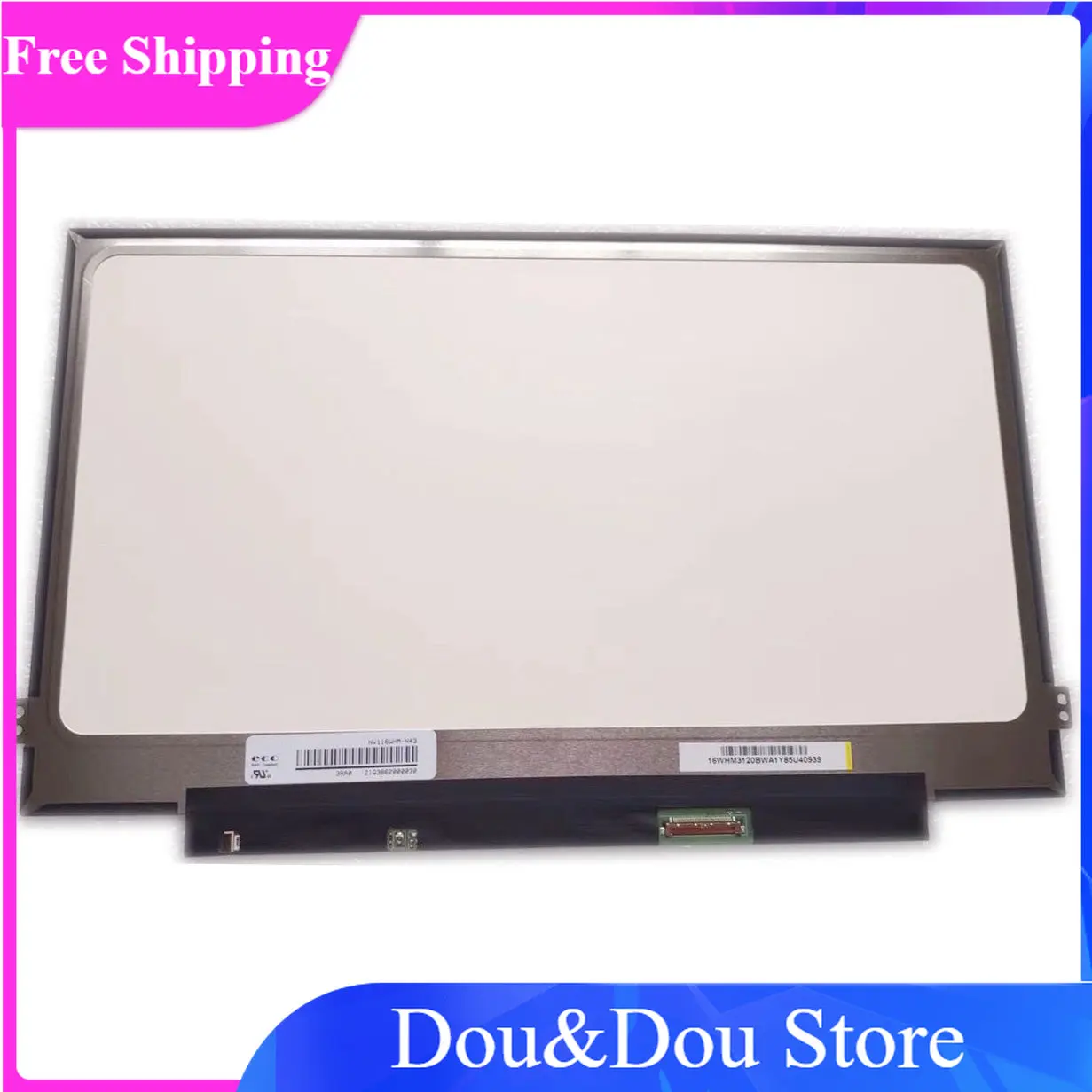 

NV116WHM-N43 NV116WHM N43 11.6" 1366X768 IPS matrix eDP HD Only LCD Non-Touch Panel Replacement LCD screen