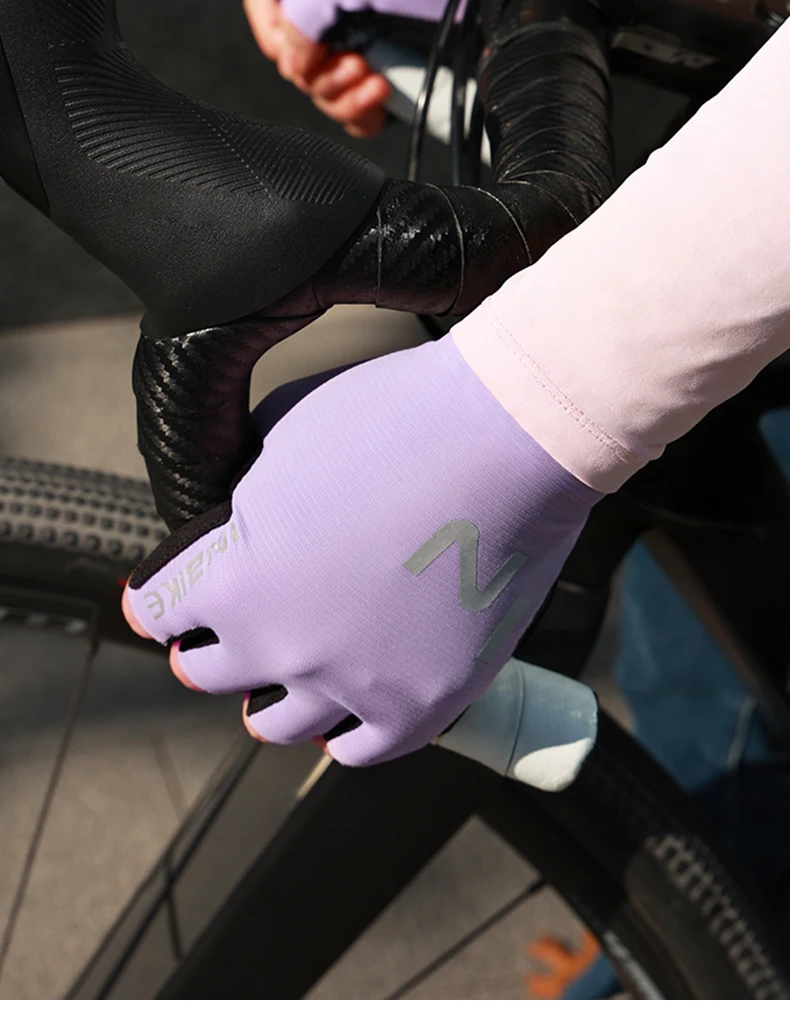 INBIKE Fahrradhandschuhe mit halben Fingern für Männer und Frauen, atmungsaktiver Handgelenkschutz, gepolsterte Fahrradhandschuhe – Detail 17