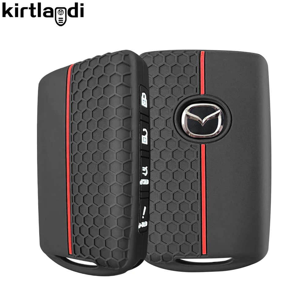 Cover Portachiavi Gematay In TPU Per Mazda 3, CX-5, CX-30 (2020-2022), Protezione Antigraffio Con Portachiavi E Anelli