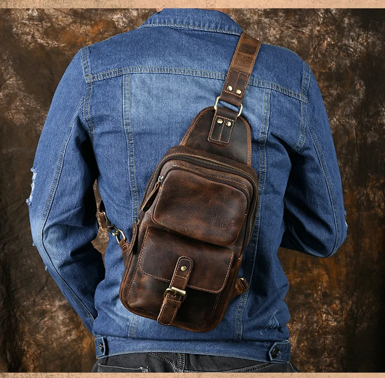 Рисунок 6 - Нагрудная сумка из 2023 натуральной кожи