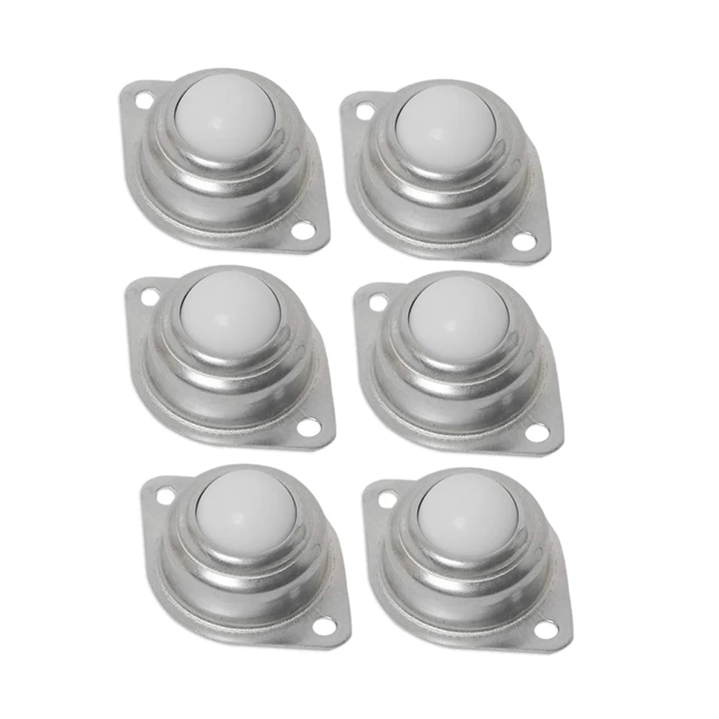 Promotion! 6Pcs CY-25A 1-Inch Nylon Ball Transfer Bearing Unit Flange Screw Mounted Bearings Conveyor |