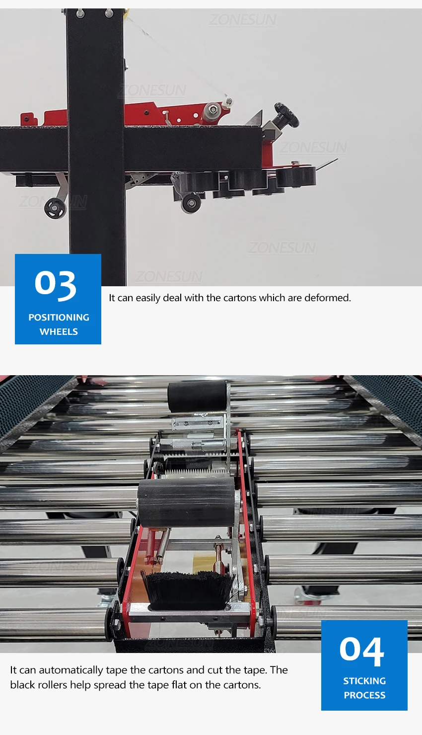 ZONESUN ZS-ACS1 Автоматическая обвязка коробок Производство Упаковочное оборудование Система упаковки Оптимизация производства 