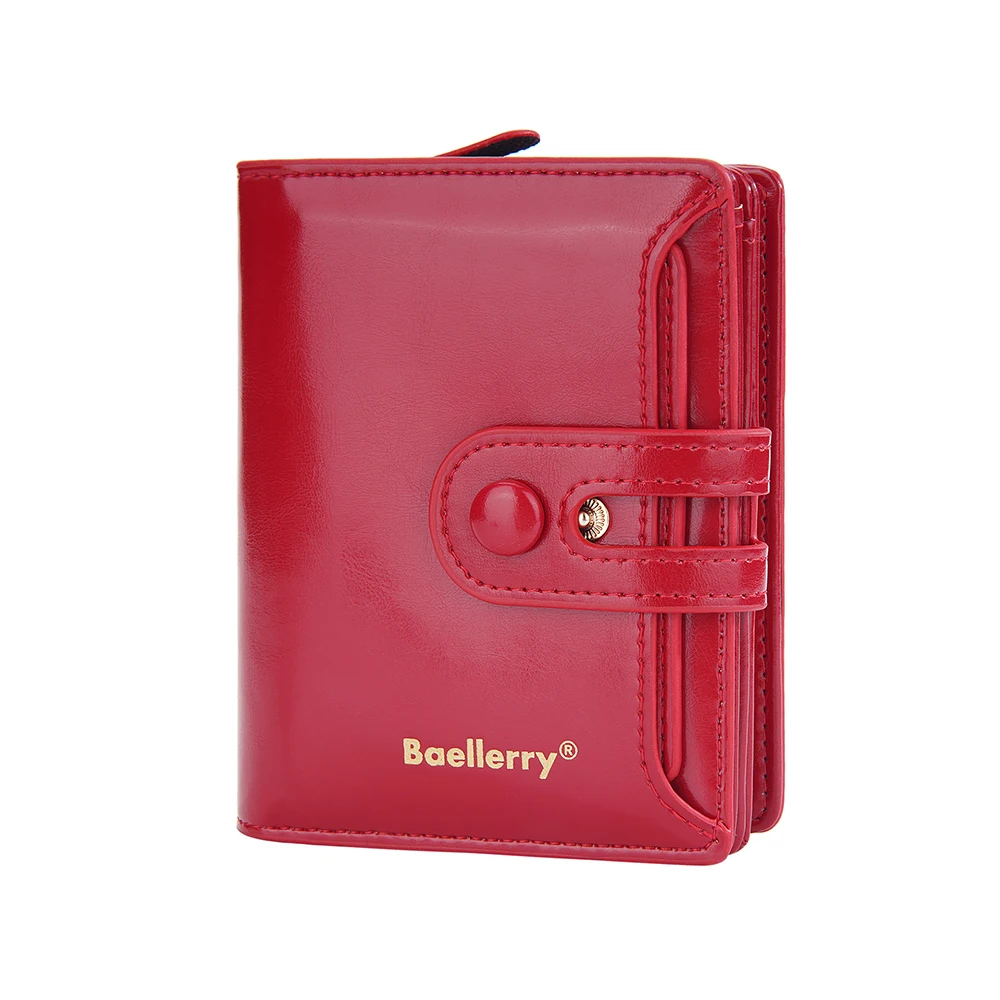 Women Wallets Large Capacity Female Leather Coin Purses Hasp Clutch ID Credit Card Holder Purse Money Bag Red Wallet for Women 3
