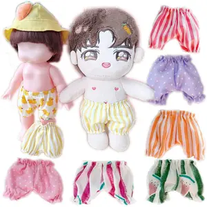 20cm Pumpkin Pants Cute Handmade Wave Point Doll Shorts Stripe Lantern Mini Pants Ob11