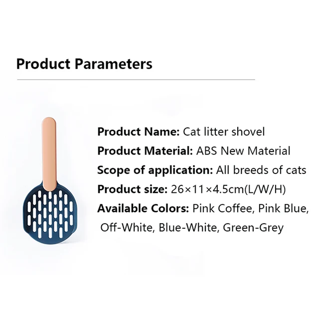 Cat Litter Shovel Pet Cleanning Tool Plastic Scoop Cat Sand Cleaning Products Toilet For Dog Food Spoons Cat Supplies 6
