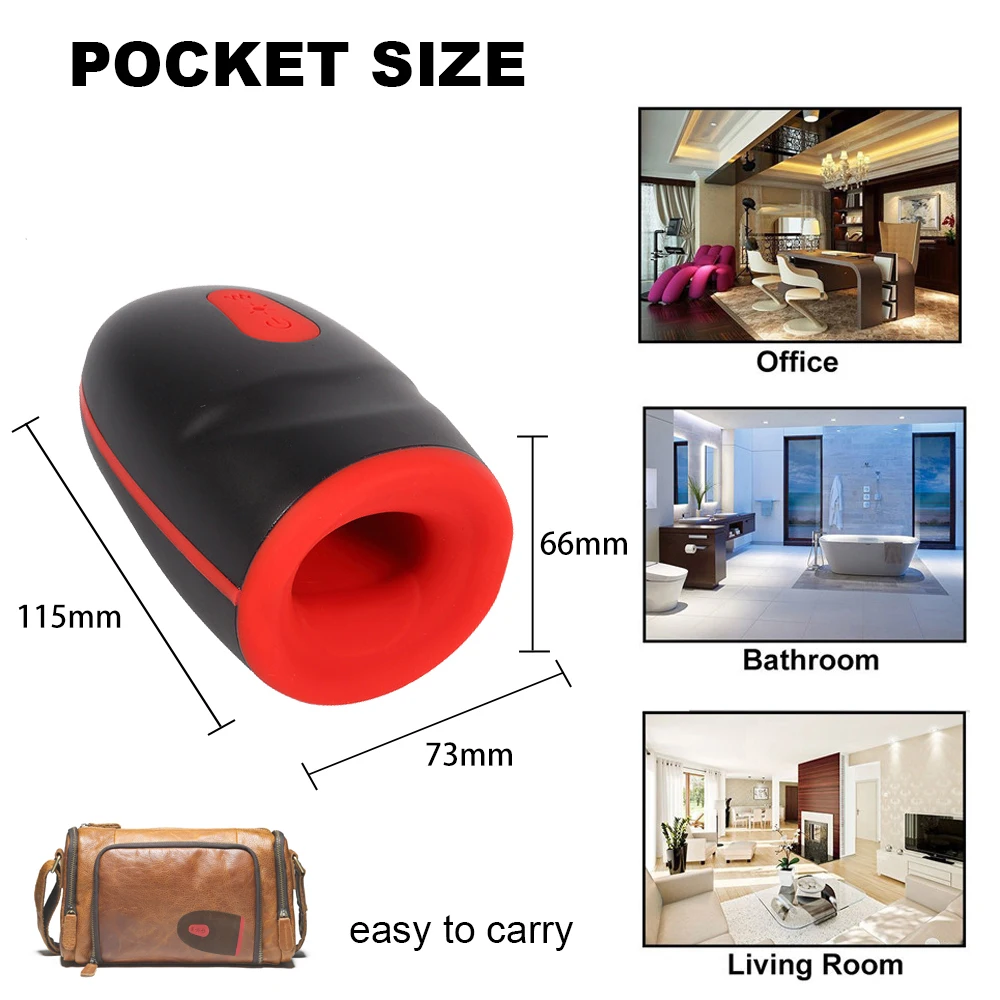 Masturbator Cup For Men Oral Glans Massage And Delay Trainer_voghion.com