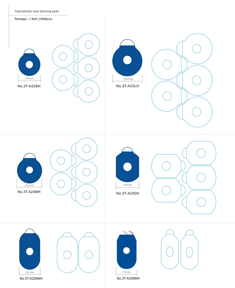 1000pcs High Quality Optical Lens Edging Adhesive Blocking Pad Sticker Anti Slip Disc Processing Protective Film