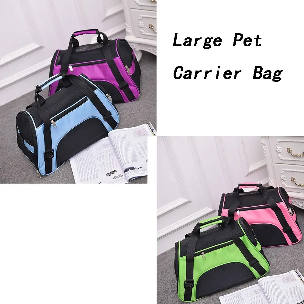 

5 Colors Pet Carrier Bag New Soft Large Dog Cage Nylon Portable Backpack Travel