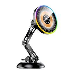 Magnetic Car Wireless Charger Stand with 15W Fast Charging and Phone Holder Bracket (Wireless charger)
