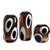 Glass Vase Transparent Spot Pattern Hydroponic Accessories Terrarium Ellipsoid Flower Vase Home Decoration Accessories 6