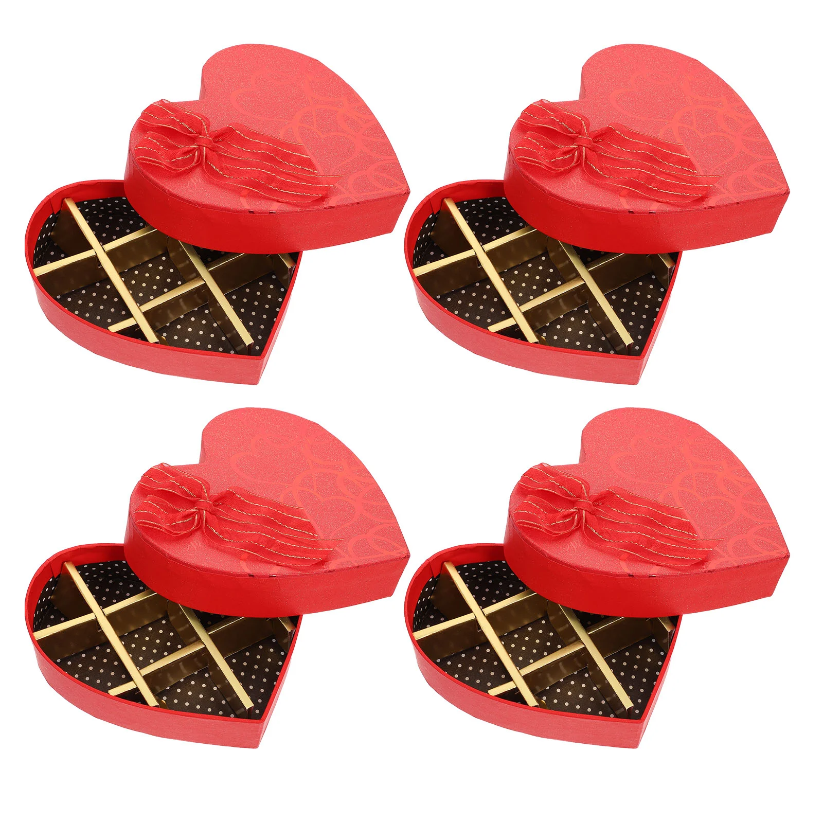 

4 Pcs Chocolate Box Boxes for Packing Orders Mini Food Containers Present Storage Jewelry