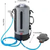 Camping Shower 12L Portable Pressure Camp Shower with Storage Bag Air Pump Shower Head for Outdoor Shower Washing Vegetables 6