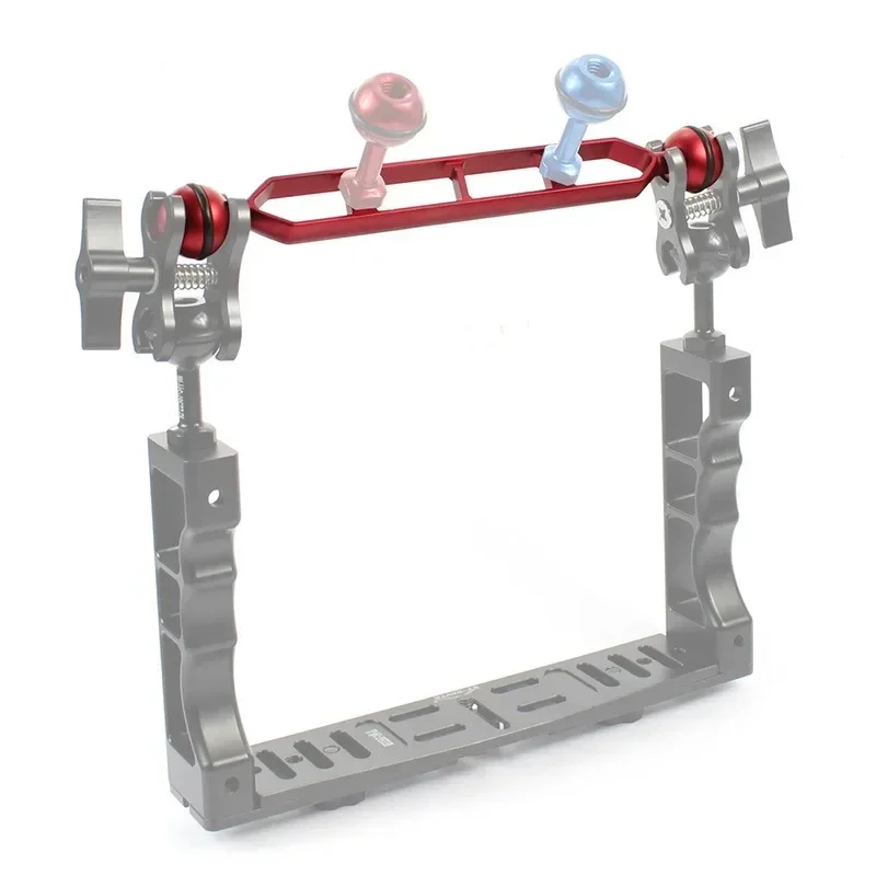 

Aluminum Underwater Dual Ball Joint Arm Extender Extension Arm Mount for Gopro Action Diving Light Camera Photography