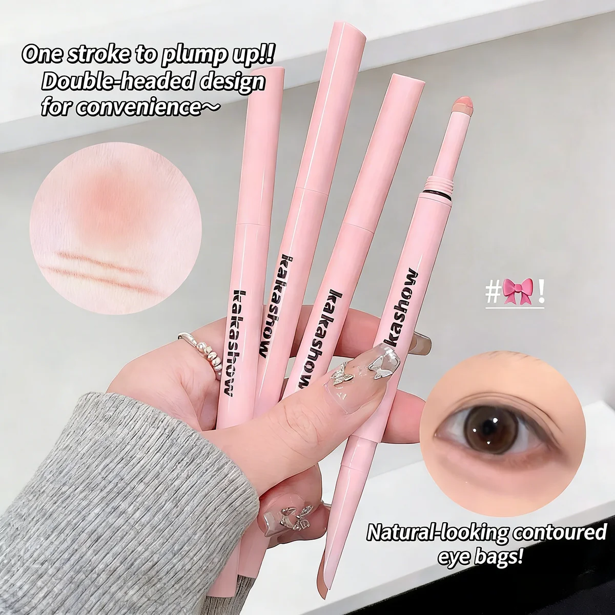 Meniscus double-end lying silkworm eyeliner pencil makeup