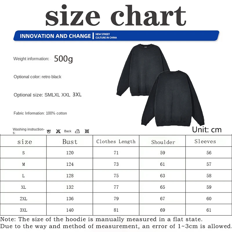 Customized Logo Autumn and Winter Men's Long-Sleeved Crew Neck Pullover Sweatshirt