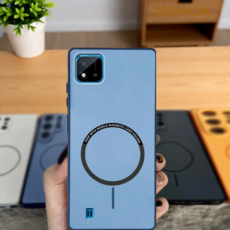 Shockproof Color Magnetic Silicone Back Cover