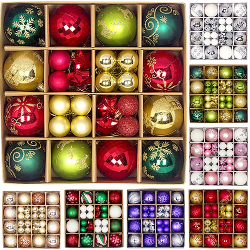 

6cm Christmas Ball Decoration Christmas Tree Ball Ornament Pendant Hanging Decor Merry Christmas Decoration Home New Year 2024