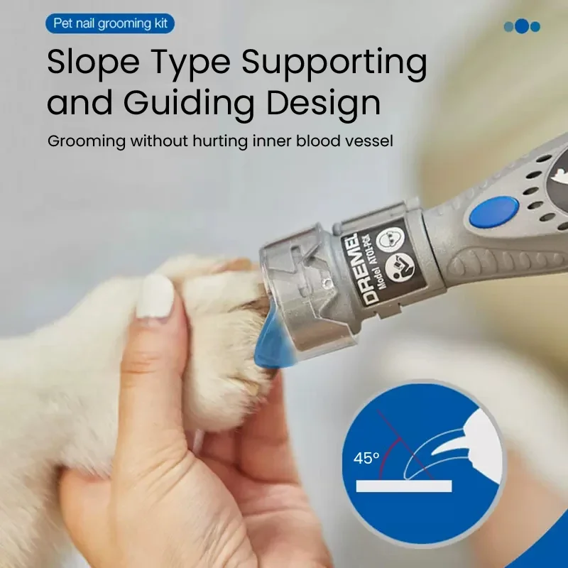 Dremel 7020-PGK Elektrische Nagelknipper Voor Hond, Honden Nageltrimmer Met Stille Motor Set Incl 5 Accessoires