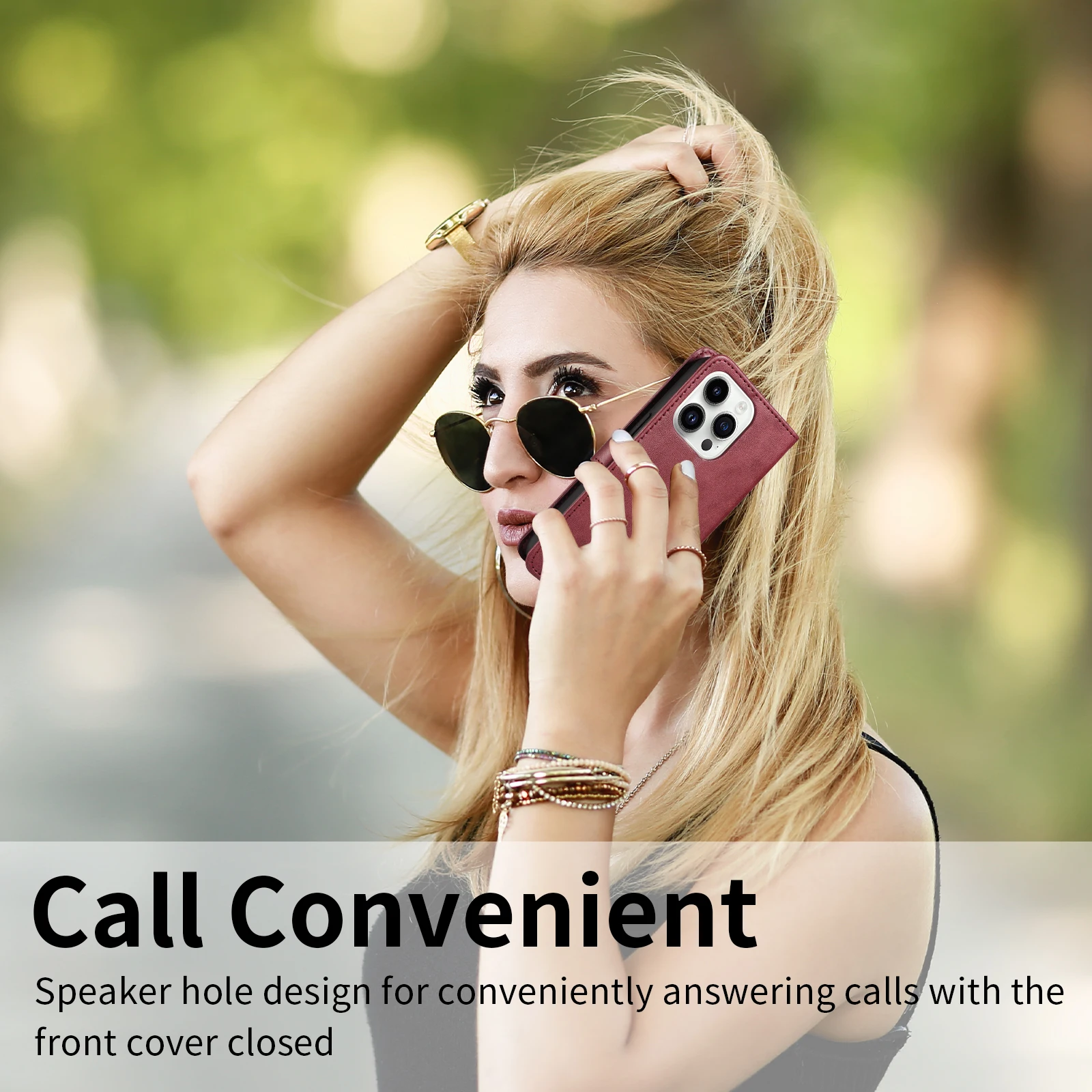 Premium Magnetic Leather Phone Case – Elegant and Durable Protection