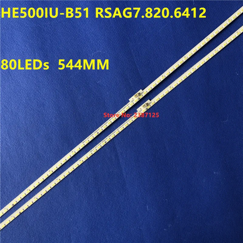 

100% New 544MM LED Strip 80lamps HE500IU-B51 RSAG7.820.6412 RSAG7.820.7013 LT-1149855-A for LED50K5500US LED50EC660US
