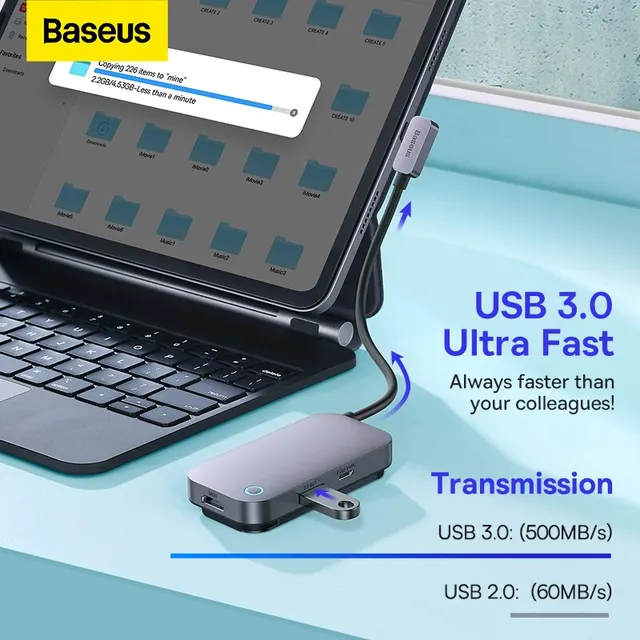 Baseus Padsafe USB C 허브: 아이패드 및 프로 전용 다기능 솔루션