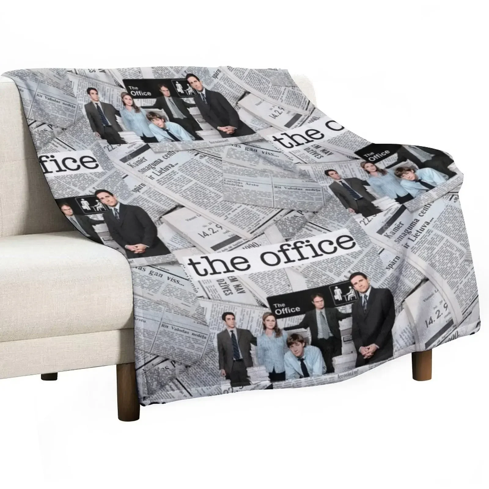 

The Office Dunder Mifflin Paper Co. Throw Blanket Kid'S Polar heavy to sleep Soft Plaid Blankets