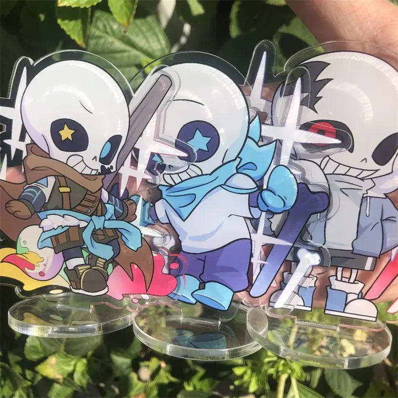 Undertale Plate Desk Decor Sans Standing Asriel Collection Ornament Papiro Accessori Frisk Acrilico Toriel Manufatti Per L'Arredamento