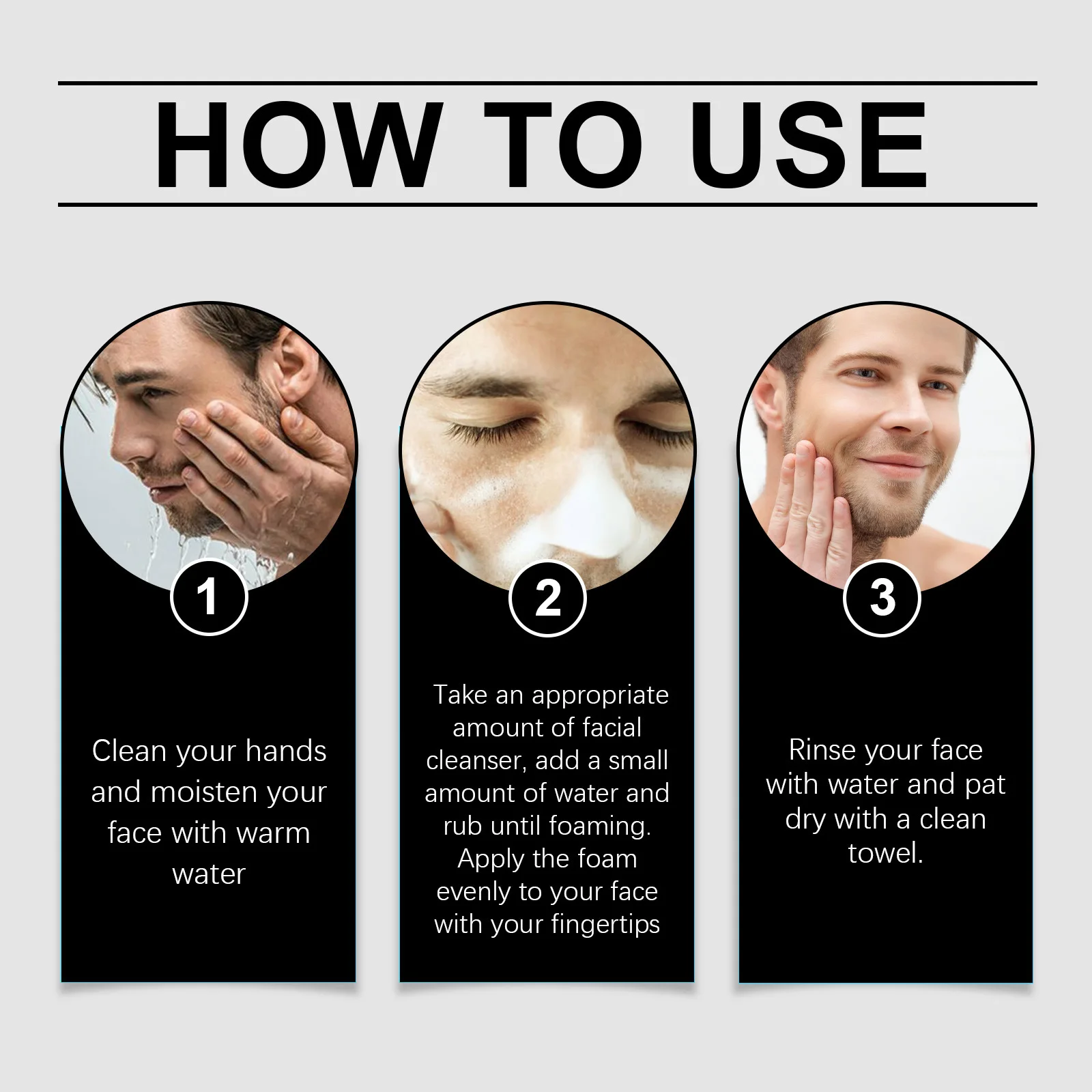 Men Facial Moisturizing Cleanser Pore Treatment Deeply Washing Oil Control Reducing Blackhead Scrub Cosmetics Face Care Cleanser