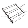 Black Metal Wine Glasses Holder Wall Mount for Kitchen Bar Wine Glass Hanger Cup Rack Stemware Hanging Cupboard Organizier 6