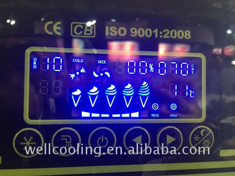 High Productivity Lcd Display One Flavor Multifunction Soft Ice Cream Machine Frozen Acai Machine 4