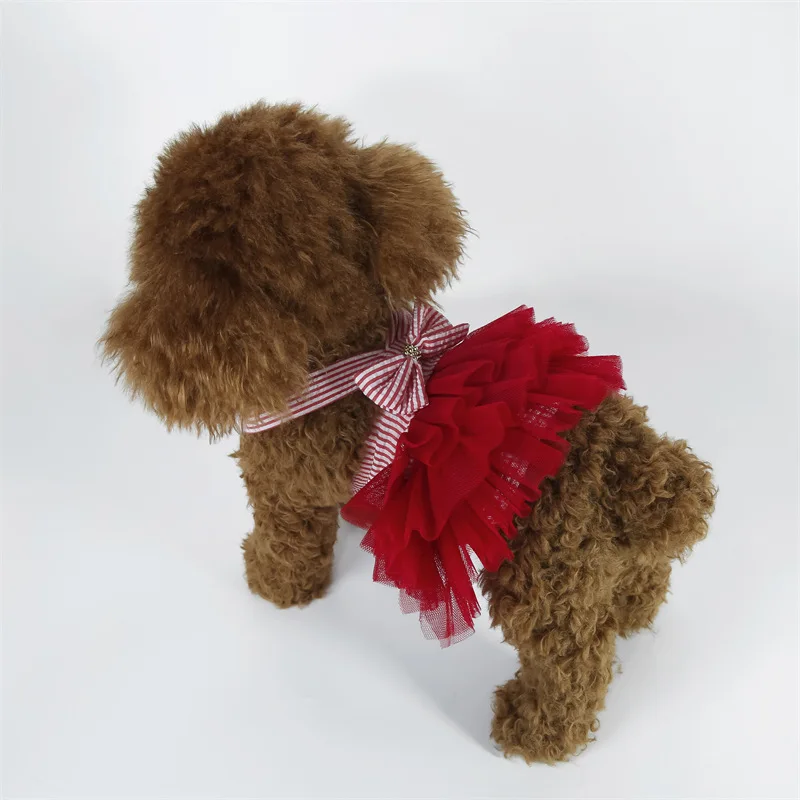 Puppy Dog Princess Dresses for Cats and Small Dogs Vest Skirt Cute Luxury Dog Dresses