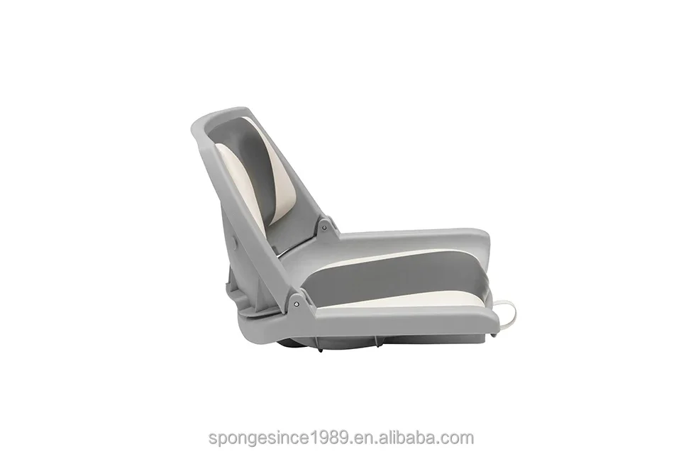 Foldable Low Back Boat Seat for Fishing and Boating, Removable Front Boat Seat