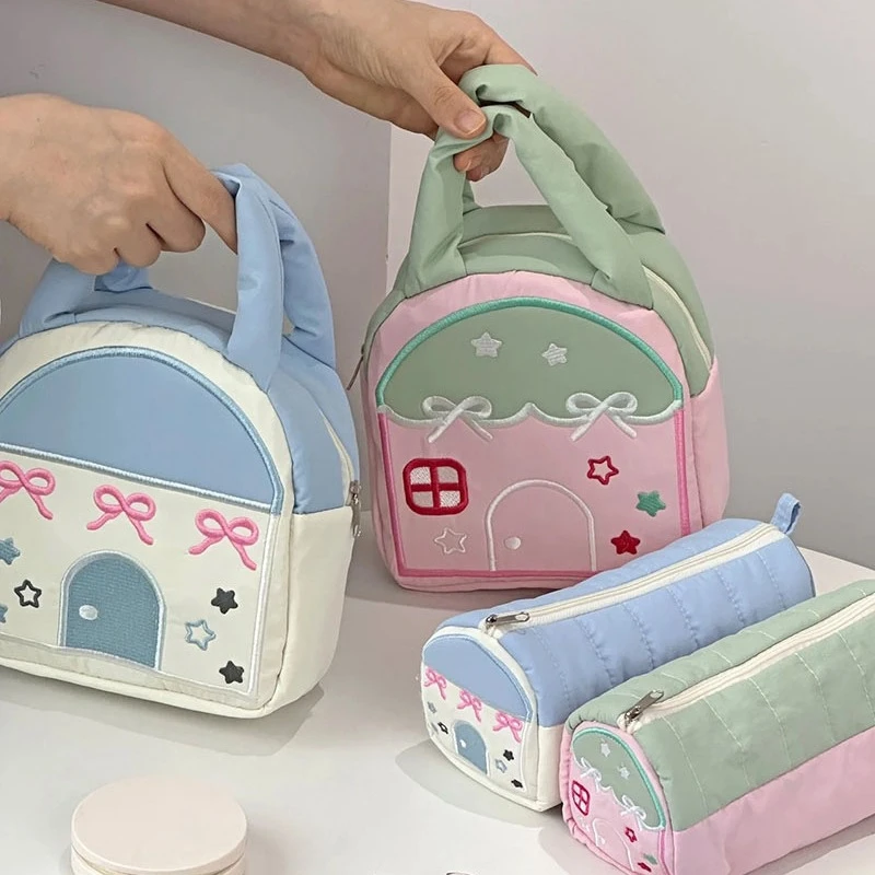 여성용 화장품 가방, 카와이 메이크업 파우치, 대형 메이크업 도구, 휴대용 여행 워시백, 화장품 보관 가방, 가정 목욕 용품