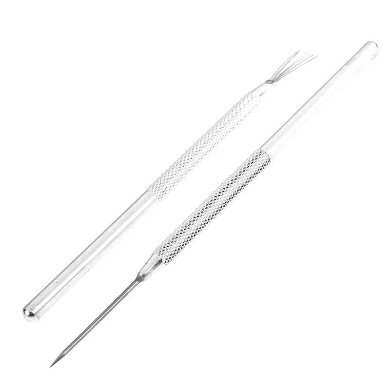Pottery tools 1 x feather pin + 1 pro needle wire texture set brush for ceramics modeling