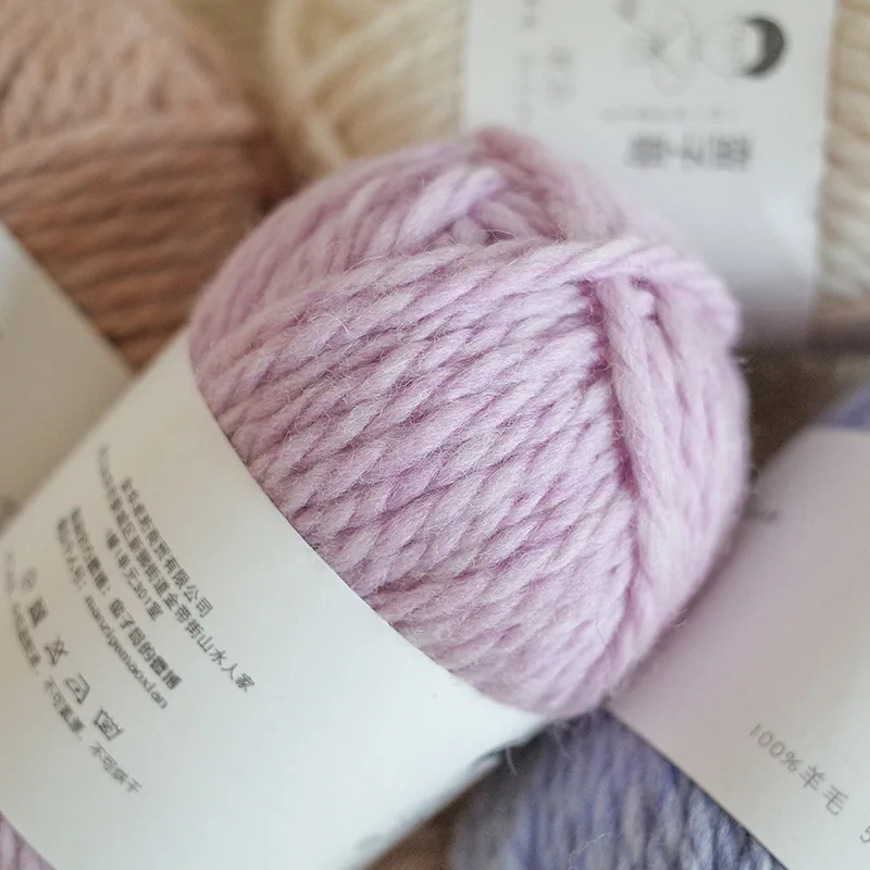 50g/ball 100% Pure Cashmere Yarn Warm Colorful Thick Yarn Alpaca Wool Hand Knitting Warm Sweater Hat Knitted Scarf Supersoft 4